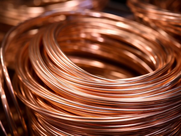 A coil of copper wires